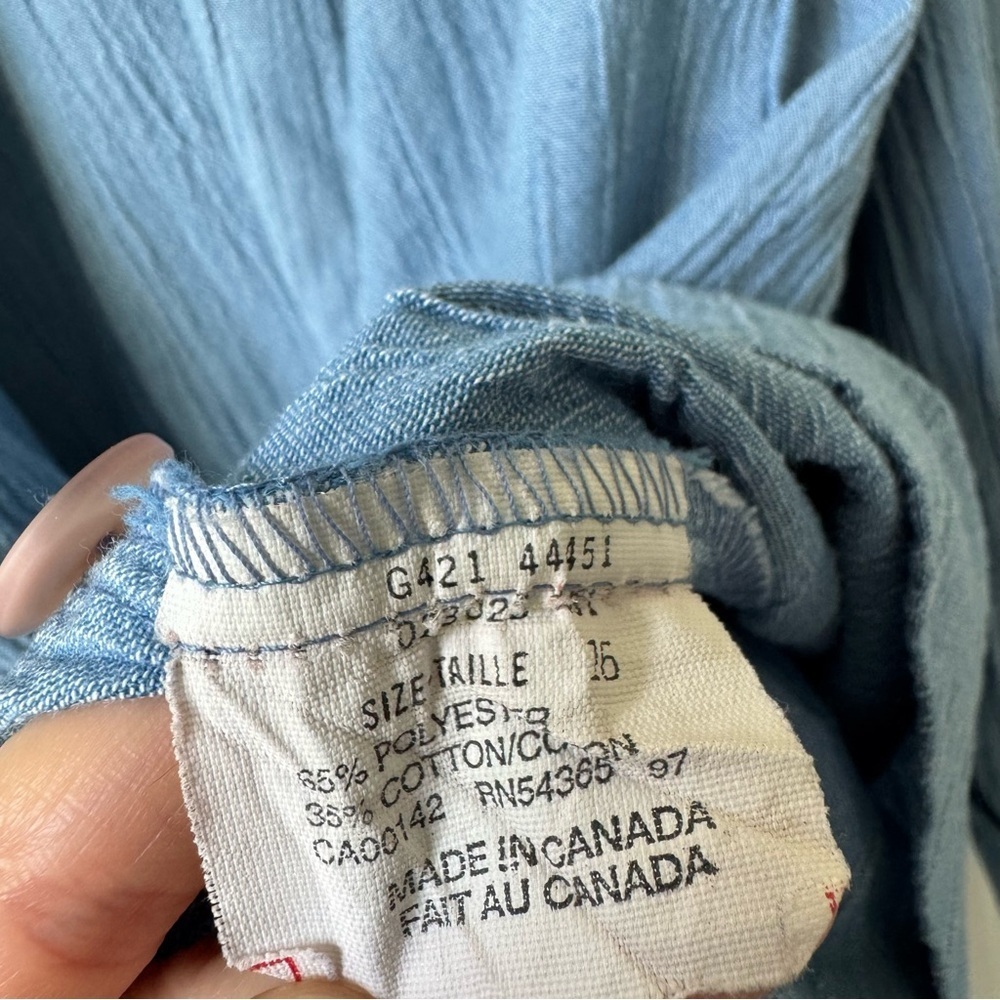 Vintage TanJay Textured Blue Blazer | Made in Canada 🇨🇦 - Picture 6 of 8